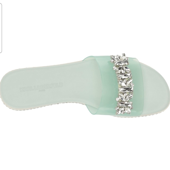 Karl Lagerfeld Mint Julep Billi Fashion Slide Sandal - Picture 2 of 12